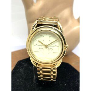 Tory Burch Women's Watch TBW7220 Miller Quartz Cream Dial Gold Stainless Steel